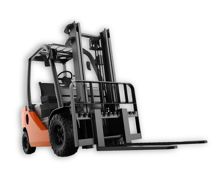 Montacargas industrial de hasta 3 toneladas para cargue, descargue y transporte de materiales en bodegas y proyectos – Máquinas y Montajes S.A.S.